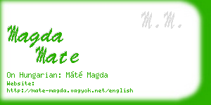 magda mate business card