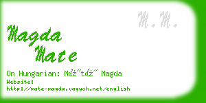 magda mate business card